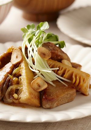 旬たけのこと初がつおのはちみつ照り焼き-レシピのメイン写真
