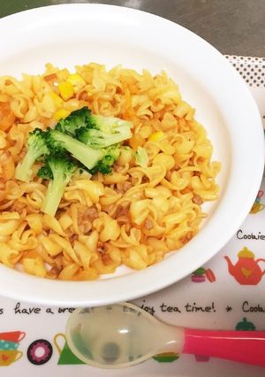 離乳食後期〜☆マカロニのケチャップソテー-レシピのメイン写真