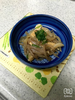 新玉ねぎと糸こんにゃくの煮物-レシピのメイン写真