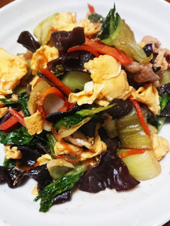 豚こまときくらげの野菜オイスター炒め-レシピのメイン写真