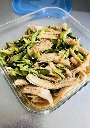 簡単!塩麹で棒棒鶏風-レシピのメイン写真