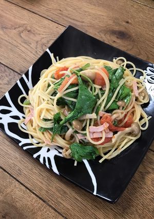 冷蔵庫にあるもので☆ルッコラのパスタ-レシピのメイン写真