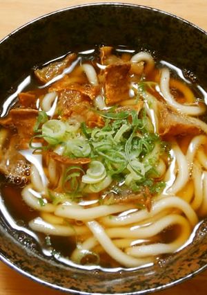 めんつゆで簡単♪大阪名物かすうどん-レシピのメイン写真