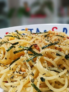 ランチに! 火を使わないお茶漬けパスタ-レシピのメイン写真