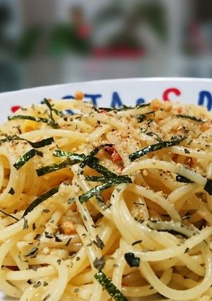 ランチに！ 火を使わないお茶漬けパスタ-レシピのメイン写真
