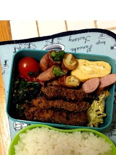旦那さん弁当 ひとくちカツ-レシピのメイン写真