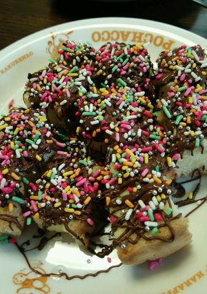 簡単！スポンジケーキにチョコかけただけ-レシピのメイン写真