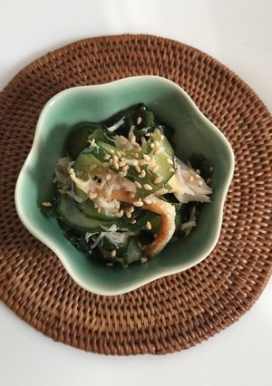 10分☆塩さばとキュウリのポン酢の物-レシピのメイン写真
