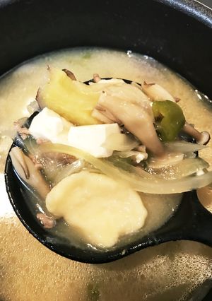 いつもの味噌汁を簡単だご汁に（すいとん）-レシピのメイン写真