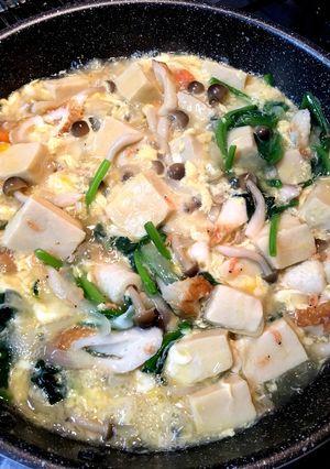 【腸活】高野豆腐、ほうれん草の卵とじ-レシピのメイン写真
