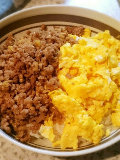 二色丼用の甘辛い豚そぼろ-レシピのメイン写真