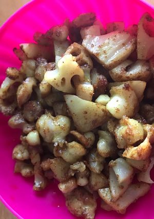 ナンコツとレンコンのスパイス炒め-レシピのメイン写真