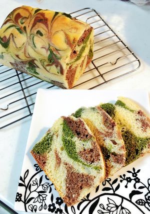 甘酒で！マーブルパウンドケーキ♡-レシピのメイン写真