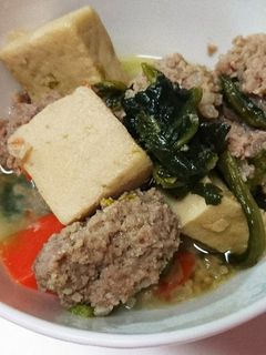 高野豆腐と肉団子の煮物-レシピのメイン写真