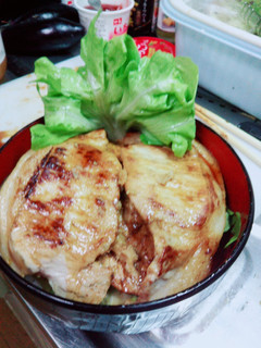 ブーケレタス豚丼-レシピのメイン写真