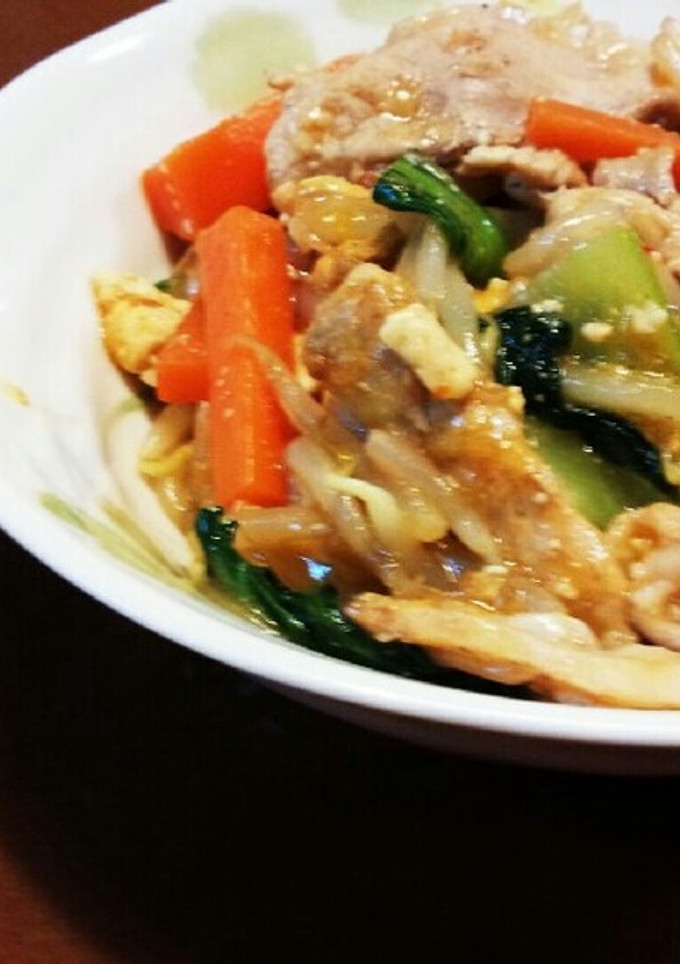 豚肉と厚揚げ、彩り野菜のピリ辛中華炒め-レシピのメイン写真