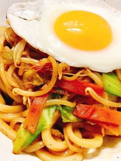 ⭐️ 子供が大好きな美味しい焼うどん!-レシピのメイン写真