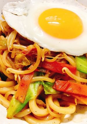⭐️ 子供が大好きな美味しい焼うどん！-レシピのメイン写真