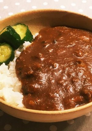 ひき肉カレー-レシピのメイン写真