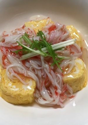 余った卵焼きでカニカマあんかけ-レシピのメイン写真