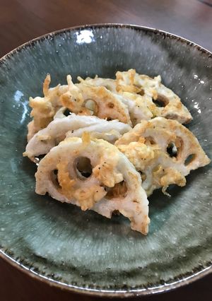 蓮根と小えびの天ぷら-レシピのメイン写真