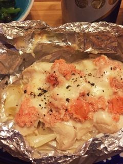 ささみの明太チーズホイル焼き-レシピのメイン写真
