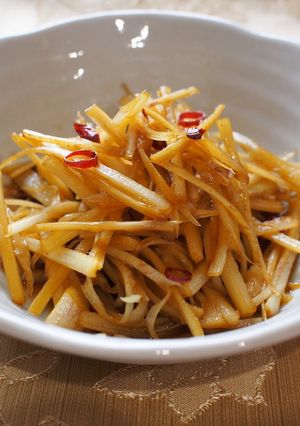 東京うどのきんぴら-レシピのメイン写真