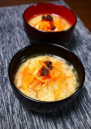 簡単！キャロットラぺ風お味噌汁-レシピのメイン写真
