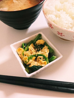 ほうれん草と卵のごまナムル-レシピのメイン写真