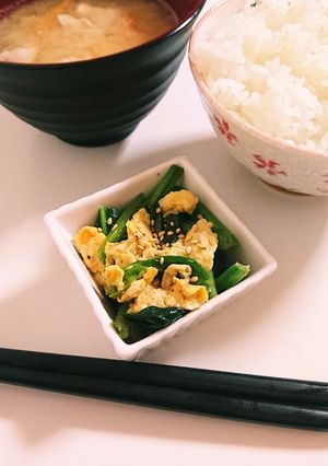 ほうれん草と卵のごまナムル-レシピのメイン写真