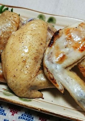 レモンの風味が効いた減塩焼き手羽先-レシピのメイン写真