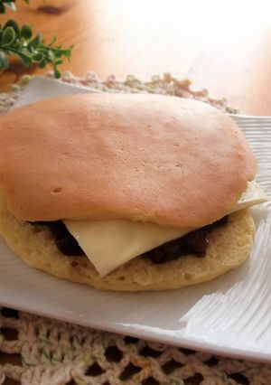 ホットケーキサンド　あんこチーズ-レシピのメイン写真