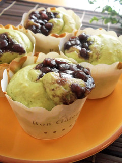こぼれあんこ抹茶マフィン-レシピのメイン写真