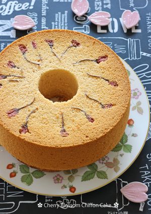 春爛漫♪桜のシフォンケーキ-レシピのメイン写真