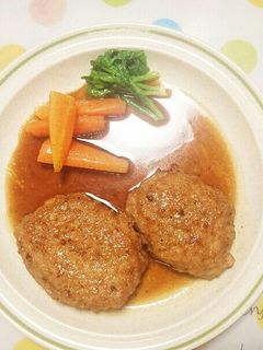 鶏ひき肉の照り焼きハンバーグ-レシピのメイン写真