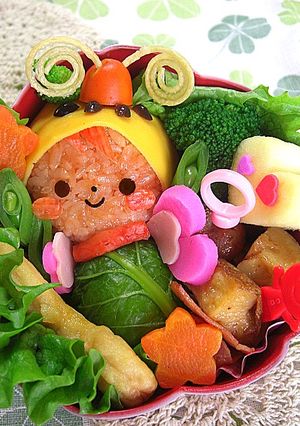 くるりんパスタ♪キャラ弁の飾り-レシピのメイン写真