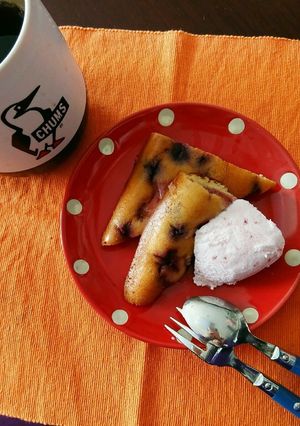 冷凍ベリーケーキ【混ぜて焼くだけ】-レシピのメイン写真