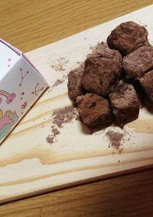 レンジだけで作る時短生チョコ♡-レシピのメイン写真