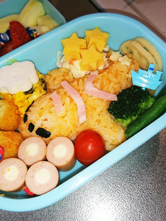 名前入り 簡単 飛行機♪ 幼稚園お弁当-レシピのメイン写真