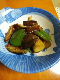 茄子とピーマンの梅味噌炒め(減塩レシピ)-レシピのメイン写真