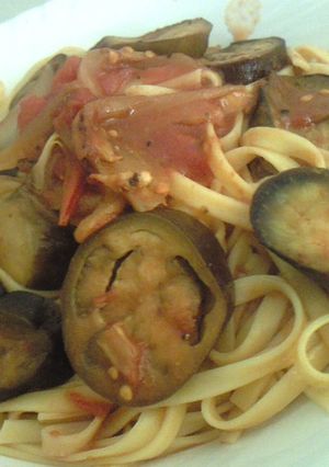 ナスとトマトのスパゲティ＊-レシピのメイン写真