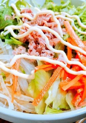超手抜き！ズボラサラダうどん-レシピのメイン写真