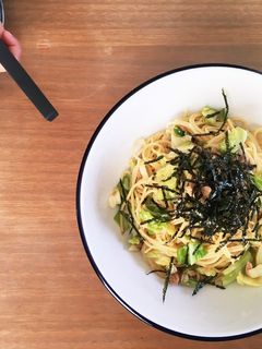 キャベツとツナ缶で和風パスタ-レシピのメイン写真