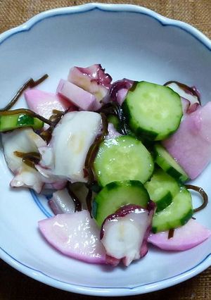 タコとキュウリ、長芋の梅昆布味-レシピのメイン写真