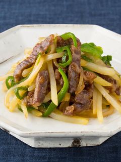 牛肉とじゃがいもの炒め物-レシピのメイン写真