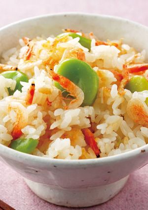 そら豆と干しエビの炊込みご飯-レシピのメイン写真