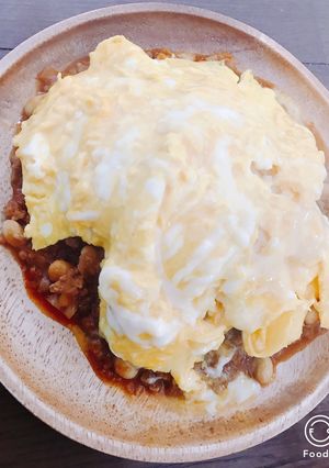 ひき肉オムライス？味ほぼハンバーグライス-レシピのメイン写真
