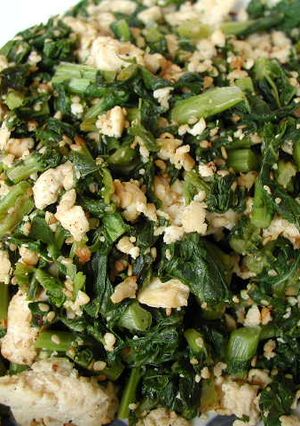 大根葉の炒り豆腐-レシピのメイン写真