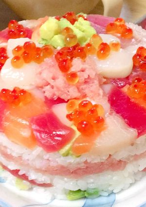 簡単かわいい寿司ケーキ！！-レシピのメイン写真