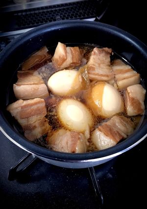 圧力鍋なし！豚の角煮★半熟煮卵入り-レシピのメイン写真